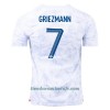 Camiseta de fútbol Francia Griezmann 7 Segunda Equipación Mundial 2022 - Hombre